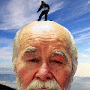 装扮地中海男假发老头秃头舞台假发道具假发头套搞笑表演秃顶搞怪