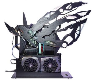 asus华硕 rog信仰之眼 定制限量纪念款 itx全敞开式游戏机箱