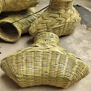 鱼篓老式纯手工编织竹背篓大号装鱼竹篓子捕鱼撒鱼专用竹编鱼背篓