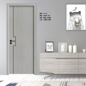 多层夹板房门免漆实木橡木门房间卧室门碳晶板简约轻奢防潮隔音门