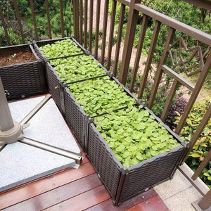 户外菜园特大长方形楼顶家用花箱菜盆室内阳台种菜神器种植箱蔬菜