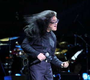 正品黑色中分假发模仿刘欢假发道具节日舞台表演假发男女反串假发