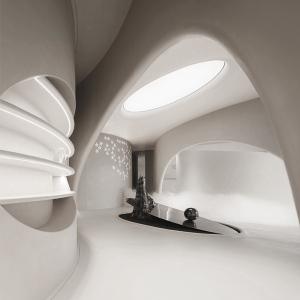 玻璃纤维加强石膏板预筑式异形造型grg美容院装饰吊顶墙面制作