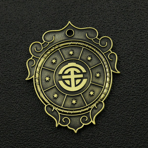 驱魔会令牌 青古铜做旧 降魔会令定制 八卦图 七星阵驱魔 令牌