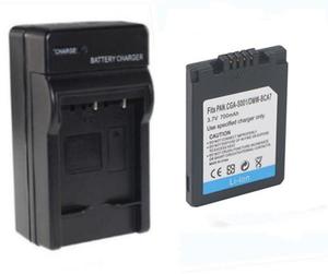 CGA-S001E电池适用于松下DMW-BCA7 DMC-F1 FX1 FX5相机电池充电器
