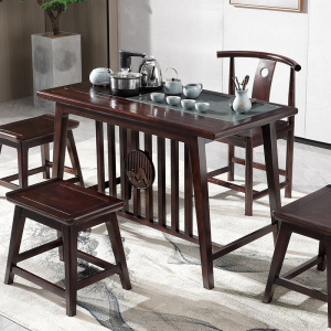 茶桌椅组合实木小号新中式泡茶桌刚果花梨木泡茶台家用功夫茶几