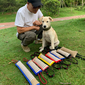 狗狗咬棒叼咬麻棒撕咬麻棒训狗用品马犬咬靶德牧粗麻衔磨牙玩具