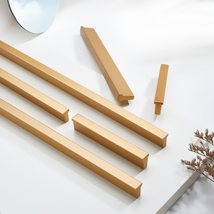 柜门衣柜橱柜抽屉门把手手柄现代简约1 一米长拉手型材氧化铝拉手