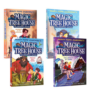 Magic Tree House 神奇树屋桥梁漫画1-5 儿童漫画故事书 英文原版 进口图书 图像图画小说 6岁以上 魔法树屋 又日新