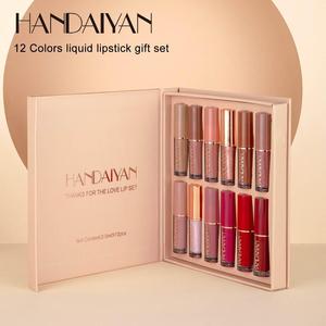 HANDAIYAN Makeup 12-color lip gloss set lipstick唇彩口红套装