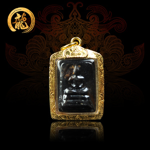 泰国佛牌真品 龙婆温力泥崇迪 金壳版 2535迷你 原版正牌吊坠手链