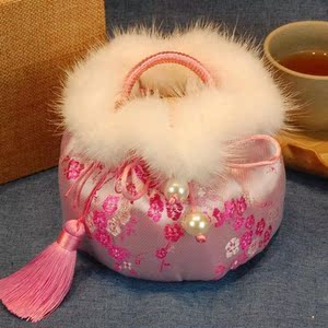 汤婆子暖手宝纯铜古代怀炉手炉汉服配饰取暖暖脚宝暖手壶圆形龙凤