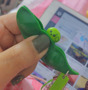 ins日本减压解闷毛豆捏捏乐 无限挤挤乐解压玩具 创意另类搞怪