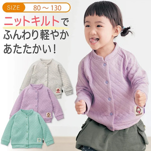 出口日本千趣儿童外套秋冬空气棉保暖女童洋气夹克中大童纯棉上衣