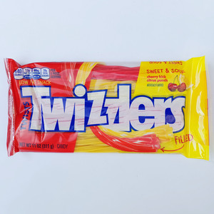 美国多滋乐甜酸味扭扭糖twizzlers twists sweet and sour filled