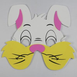 购卡通儿童面具动物小猪头饰遮半脸小粉猪头面具v幼儿园表演