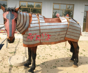 古代战马盔甲铠甲定制 古代重骑兵 战马铠甲 战马铁浮屠