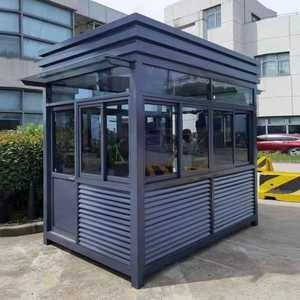 方形钢结构现货岗亭保安亭户外移动广场小区停车场门卫保安收费亭