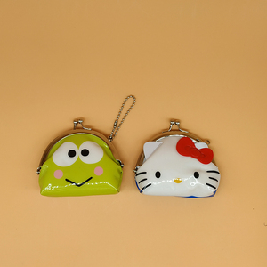 日单hellokitty大眼蛙可洛比 pu零钱口金包耳机包挂件 散货新品