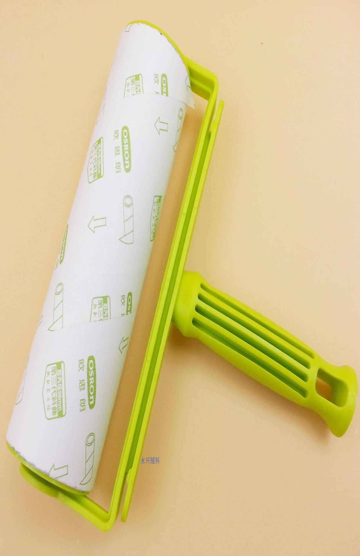 欧思朗家居粘尘纸可撕式16cm粘毛器衣服粘毛滚筒除尘滚筒斜撕粘1