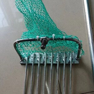 赶海神器耙子带网不锈钢挖蛤蜊神器海边挖贝壳工具赶海海蛎子工具