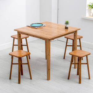 小方桌新中式餐厅桌椅简易办公桌网红商用北欧休闲家用小户型四方