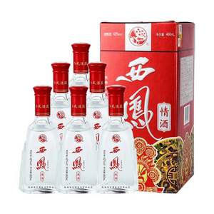 西凤情酒42度460ml*6瓶精装纯粮酿造浓香型整箱婚礼宴请优选