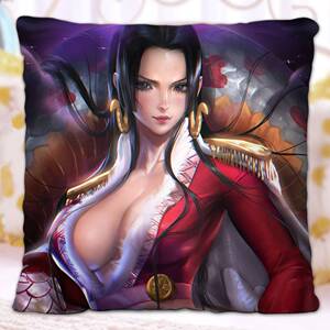 新款波雅汉库克动漫抱枕头海贼王女帝周边双面照片定制自定义靠垫