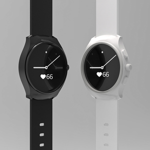 情侣智能手表女生圆形彩屏通用多功能运动跑步电子手表男简约蓝牙