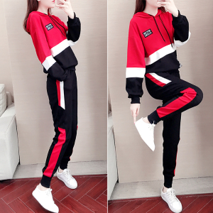 飞乐filat休闲时尚套装女秋气质潮流洋派减龄宽松运动服卫衣两件