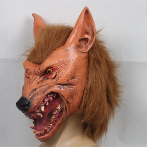 黄鼠狼头套全脸万圣节密室逃脱剧本杀恐怖道具恶狼动物大仙面具男