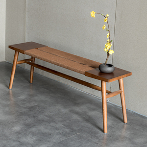 实木长凳北欧简约餐厅长条凳客厅多人长板凳卧室床尾凳家用长椅子