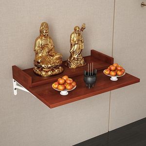 319财神爷摆放柜供台架子家用墙壁挂式菩萨佛祖供桌墙上折叠承重