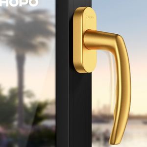 hopo 窗户把手 铝合金窗平开门窗推拉门窗拉手 窗户把手手柄ah25