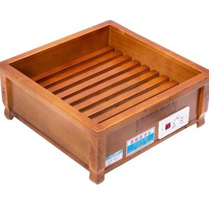 烤火箱家用长方形木制冬天烤火器客厅电烤炉烤脚实木取暖器暖脚器