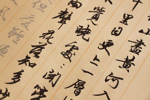 水墨行书字帖君首两遍可写毛笔宣纸描红字帖唐诗初学入门练字