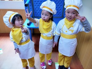 儿童小厨师表演服装幼儿园厨师职业工作服小朋友厨师衣服演出六一