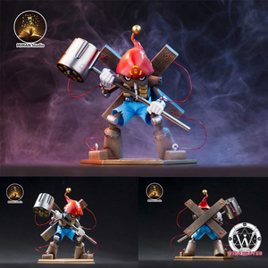 迷漫miman 数码宝贝 世界图鉴 黑暗四天王 木偶兽 手办gk雕像模型