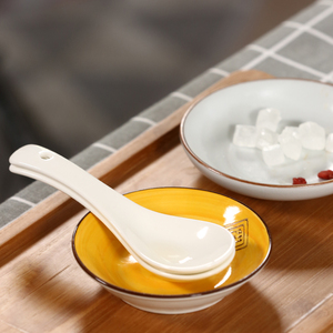大汤勺陶瓷家用大号盛汤调羹瓢羹大勺子长柄盛粥汤匙北欧创意餐具