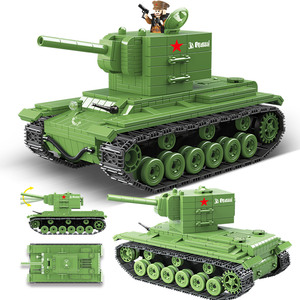 乐高kv-2重型坦克100071拼装积木履带式装甲车男孩高难度成年玩具
