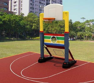 幼儿园户外玩具体育用品足球网篮球架篮球框足球双用架可升降