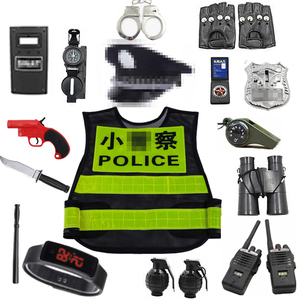 儿童小警察玩具套装警察警官大盖帽男孩小交警帽子作战声光玩具枪