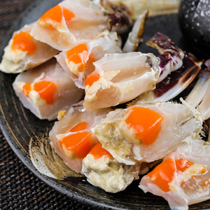 全蟹肉红膏咸蟹宁波舟山特产海鲜炝蟹醉蟹 梭子蟹 腌蟹呛蟹蟹股蟹