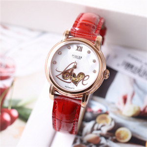 正品poscer宝时捷手表女表女士时尚自动机械表皮带防水保时捷6065