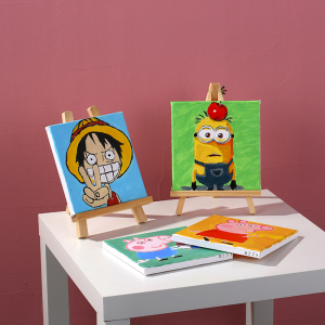 diy数字油画套装儿童画画填色画板卡通手工填充水彩装饰小画定制