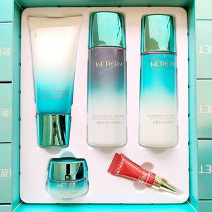 温碧泉 盈润保湿四/五件套装 补水保湿套盒洁面水乳液保湿霜