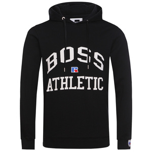 hugo boss秋冬新款男士经典logo印花时尚套头卫衣长袖连帽衫外套