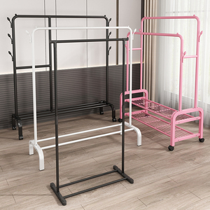 落地挂衣架晾衣架折叠宿舍用室内卧室学生晒衣架家用凉衣服杆架子