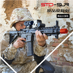 斯泰迪slr电动连发水弹玩具枪cqb精击成品短突尼龙男孩子冲锋步人