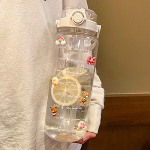 双饮大容量水杯夏季运动2000ml刻度塑料杯子耐高温水瓶男女大水壶